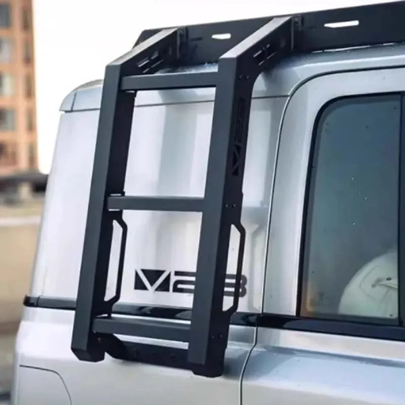 Premium Heavy-Duty Side Ladder with Versatile Platform Roof Rack & Storage Side Box Tent Kit for Icar V23 Accessories